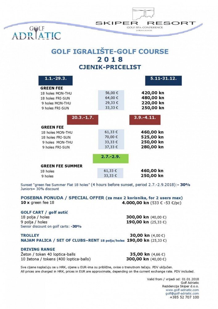 Adriatic Golf Course