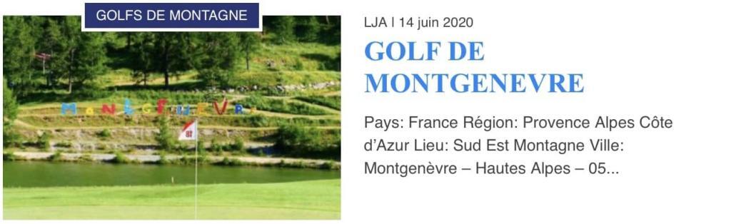 Golf et Montagne France, les parcours en France du Sud Est, le golf d Montgenevre Golf de Montgenèvre