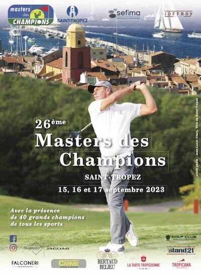 Masters des Champions Golf 2023 Saint Tropez Visuel affiche 2023